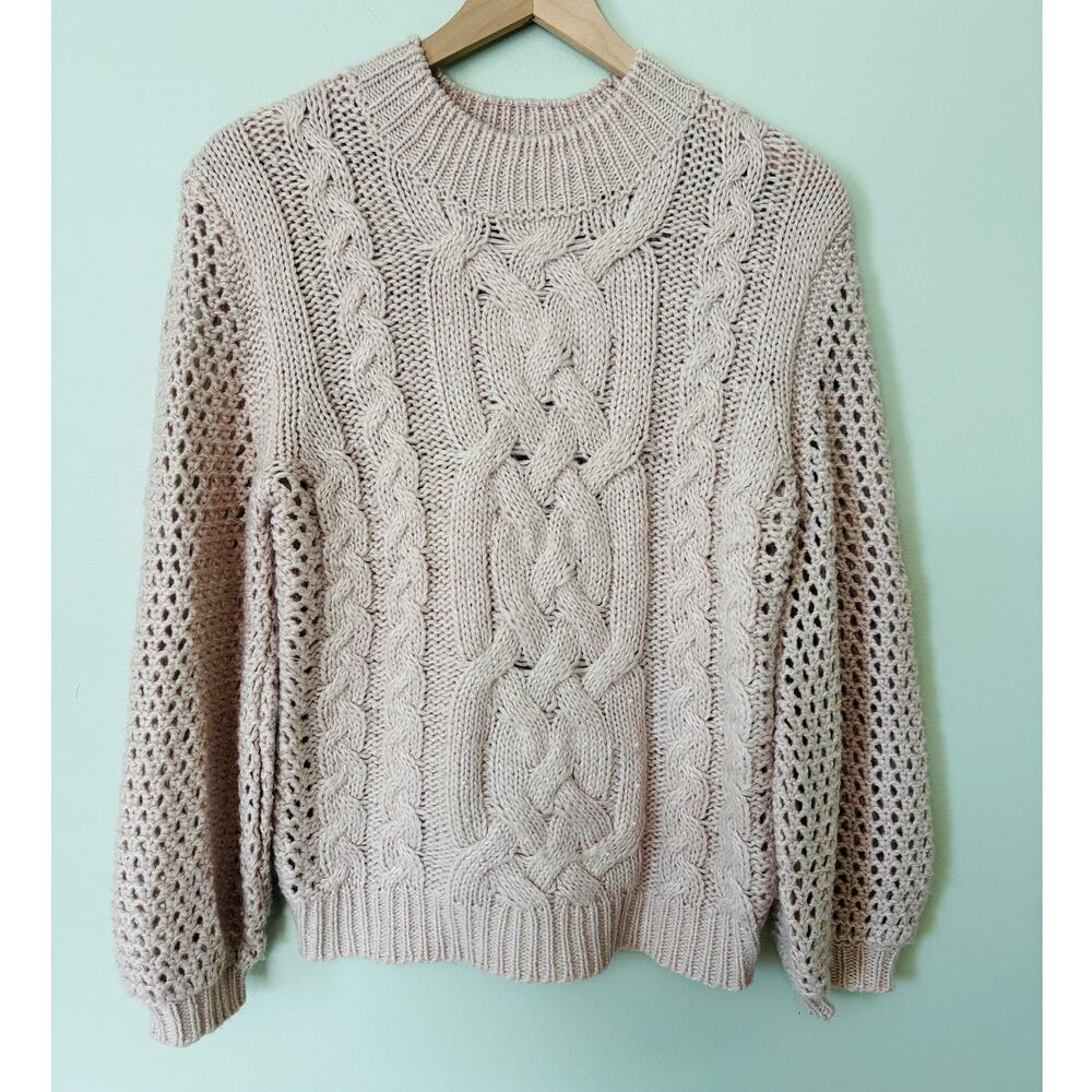 Marled Pink Pearl Sweater Size Medium - Picture 7 of 7